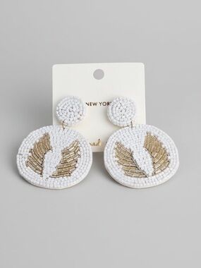 Angel Wings Beaded Earrings